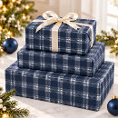 Search for navy christmas wrapping paper Tartan