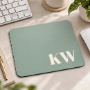 Search for sage green mousepads Modern