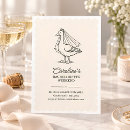 Search for trendy hens party invitations Black and white