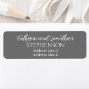 Search for married couple return address labels Typography