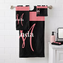 Search for pink white polka dot bath towels Girly