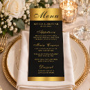 Search for gold border wedding menus Classy