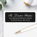 Search for elegant monogrammed return address labels Bride