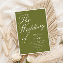 Search for olive green invitations Calligraphy