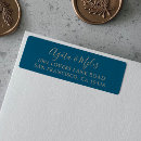 Search for navy and gold wedding return address labels Bride