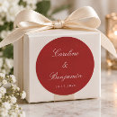 Search for red wedding stickers Classic