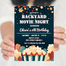 Search for backyard movie night birthday invitations Popcorn