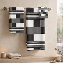 Search for black and grey stripes bath towels White