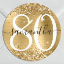 Search for 80th birthday party stickers Girly
