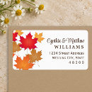 Search for autumn leaves return address labels Elegant