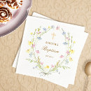 Search for pastel floral napkins Baby girl