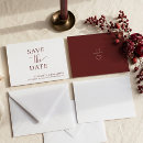Search for burgundy wedding save the dates Minimalist
