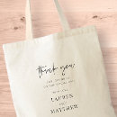 Search for wedding thank you bags Black and white