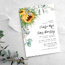 Search for rustic sunflower wedding invitations Eucalyptus