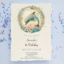 Search for cute dolphin invitations Under the sea