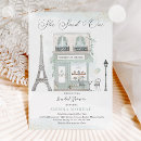 Search for parisian bridal shower invitations She said oui
