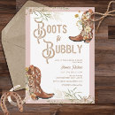 Search for boots and bubbly bridal shower invitations Wild wild west