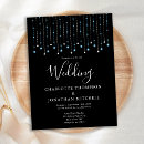 Search for silver stars wedding invitations Blue