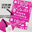 Search for tennis birthday cards Pink