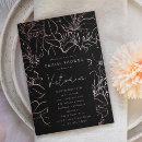 Search for black and gold foil invitations Calligraphy script