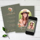 Search for sage green and peach invitations Modern