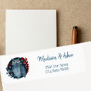 Search for winter woodland return address labels Bird