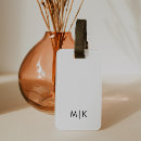 Search for initials luggage tags Simple
