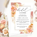 Search for orange bridal shower invitations Elegant
