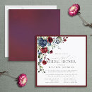 Search for marsala navy bridal shower invitations Flowers