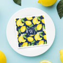 Search for blue lemon napkins Modern
