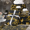 Search for gold leaf wrapping paper Black and gold