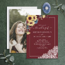 Search for navy blue and sunflower wedding invitations Burgundy