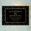 Search for charming wedding invitations Black