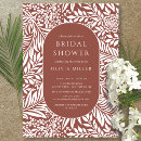 Search for rust bridal shower invitations Botanical