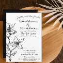 Search for black and white floral invitations Classy