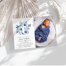 Search for floral photo invitations Blue flowers