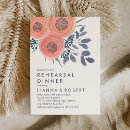Search for peach rehearsal dinner invitations Coral