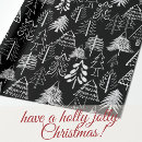 Search for black and white holiday wrapping paper Merry christmas