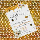 Search for honey bee gender reveal invitations Watercolor