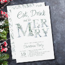 Search for eat drink be merry invitations Elegant