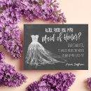 Search for bridesmaid dress cards invites White