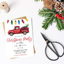 Search for truck christmas invitations Red