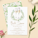 Search for modern floral bridal shower invitations Champagne