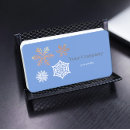 Search for snowflake business cards White