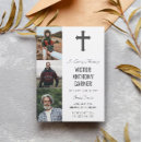 Search for christian cross funeral invitations Elegant