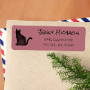 Search for silhouette return address labels Black