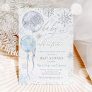 Search for blue and silver baby shower invitations Snowflakes