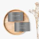 Search for brushed metal business cards Minimalist brushed metallic