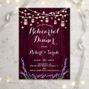 Search for lavender rehearsal dinner invitations String lights