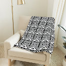 Search for tribal pattern blankets Black and white